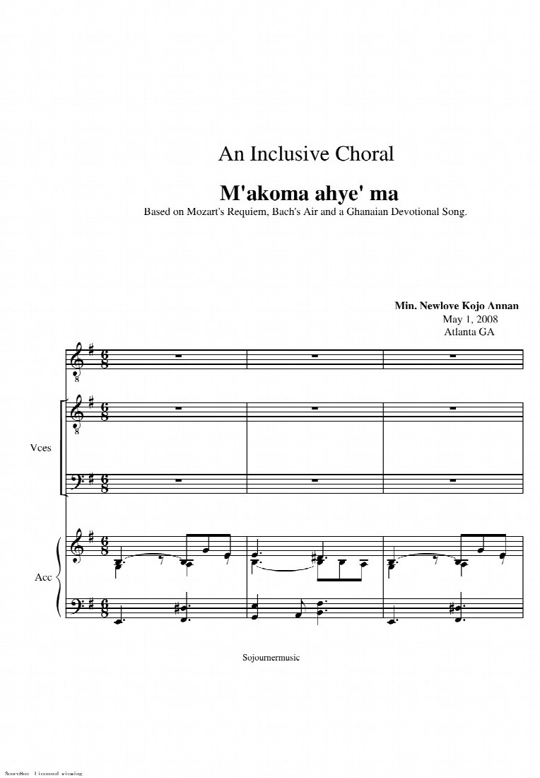 First-page preview of Makoma Ahye Ma