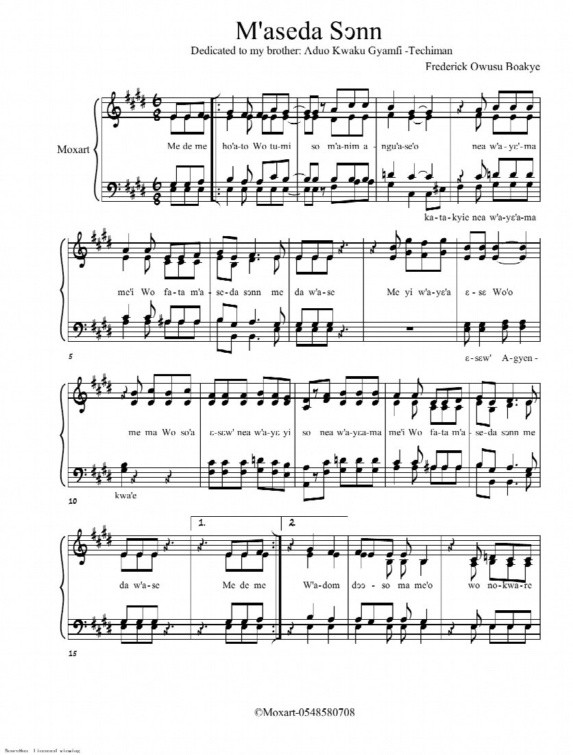 First-page preview of M'ASEDA SONN