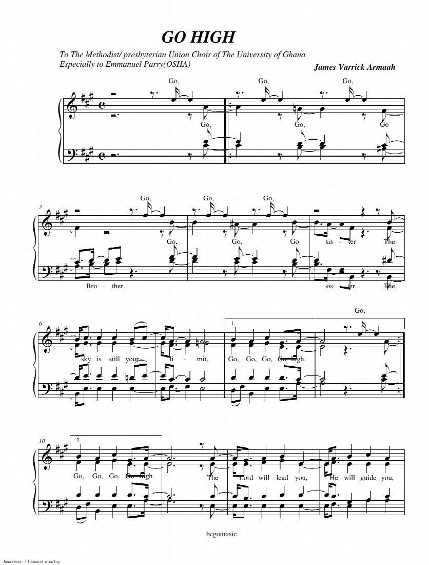 First-page preview of GO HIGH