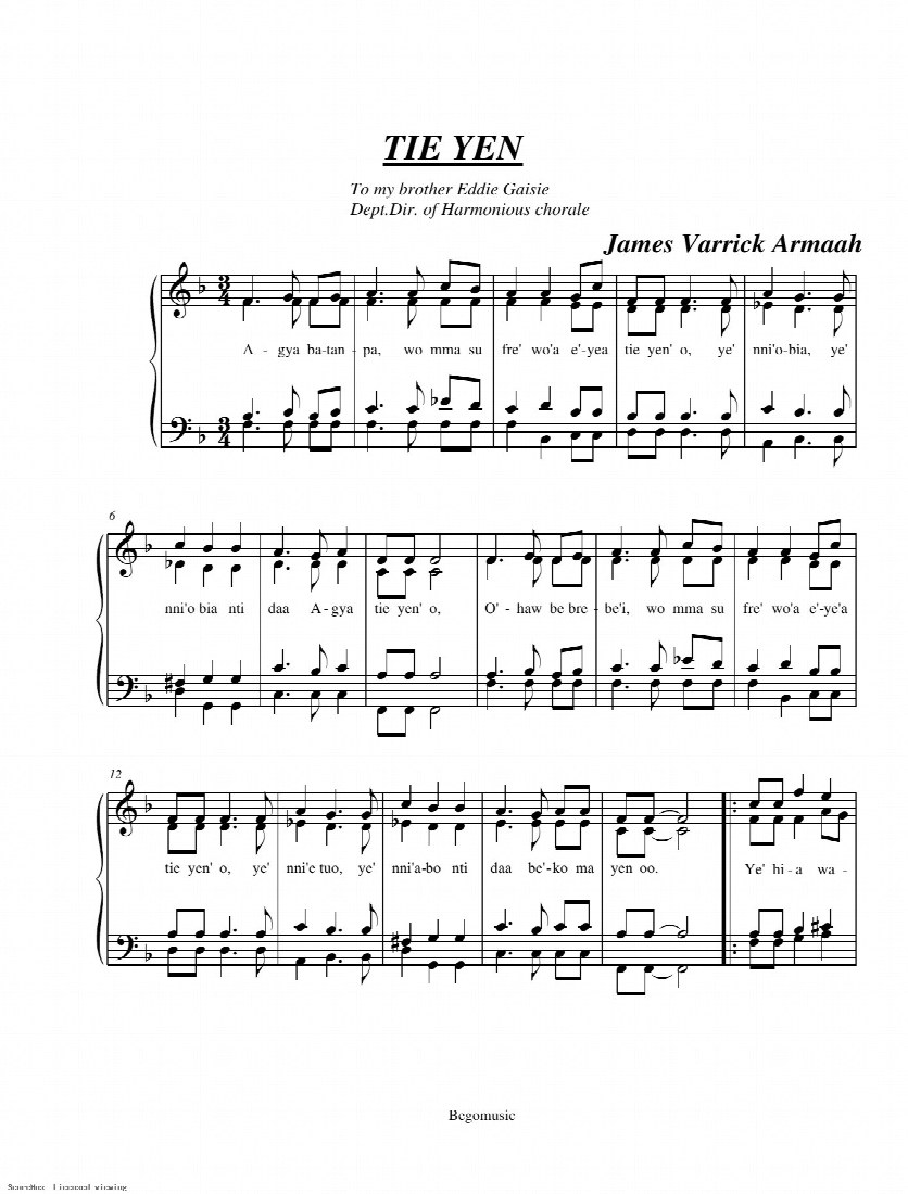 First-page preview of Tie Yen