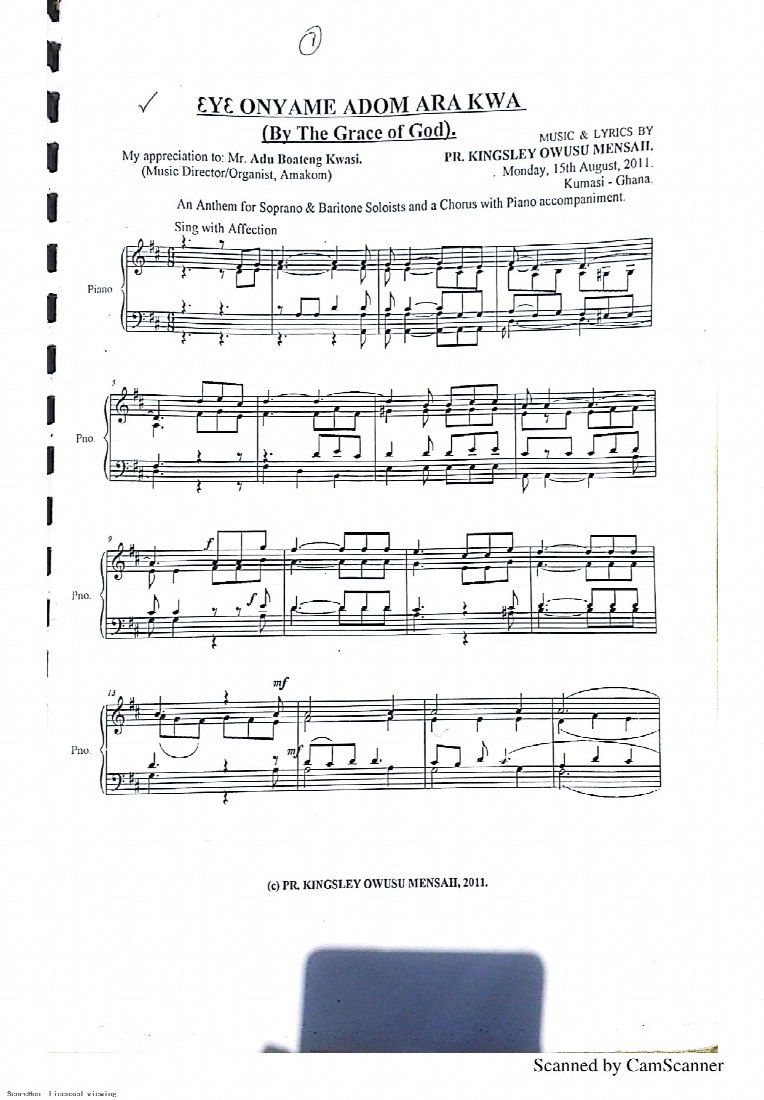 First-page preview of Eye Onyame Adom ara kwa