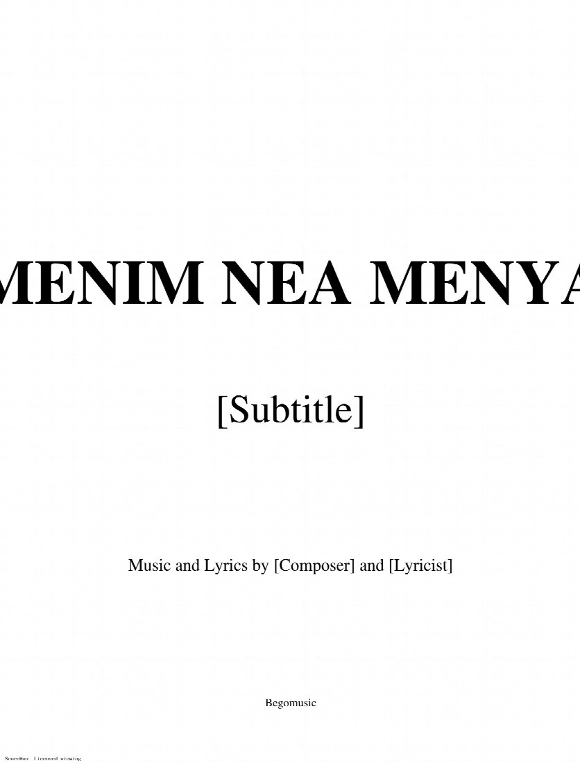First-page preview of MENIM NEA MANYA
