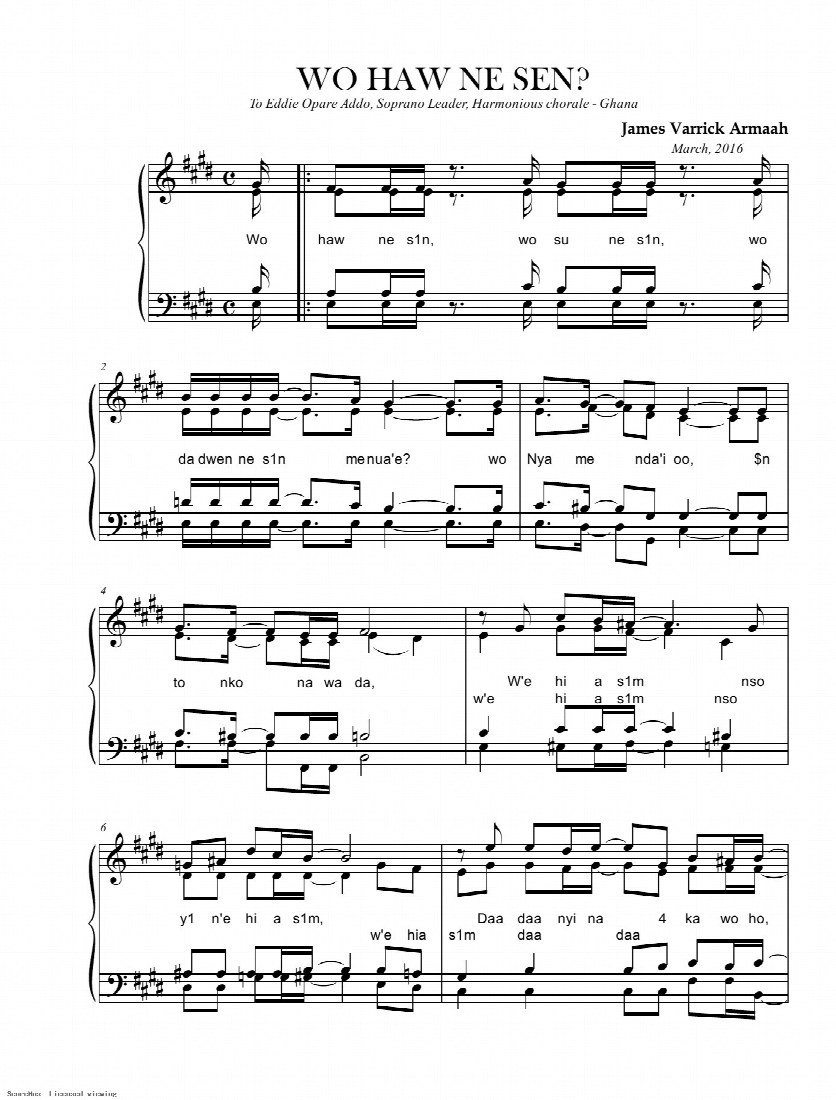 First-page preview of Wo haw ne sen?