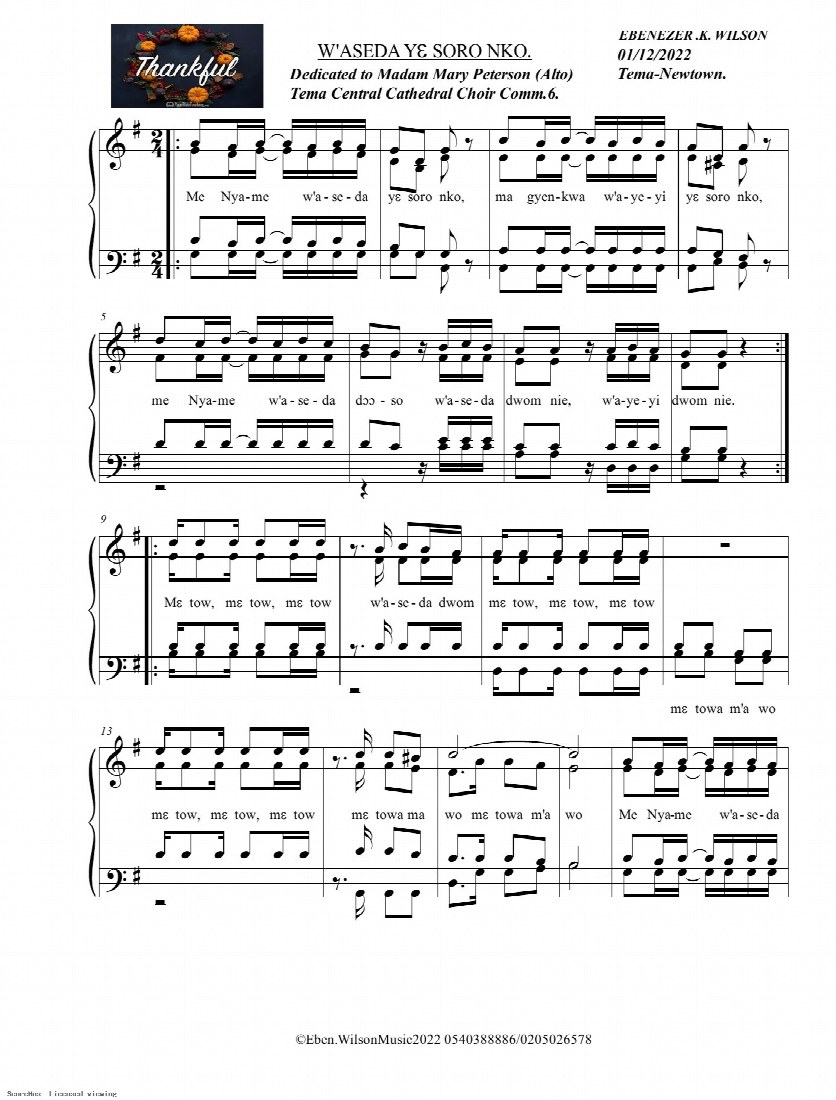 First-page preview of W’aseda ye Soro nko