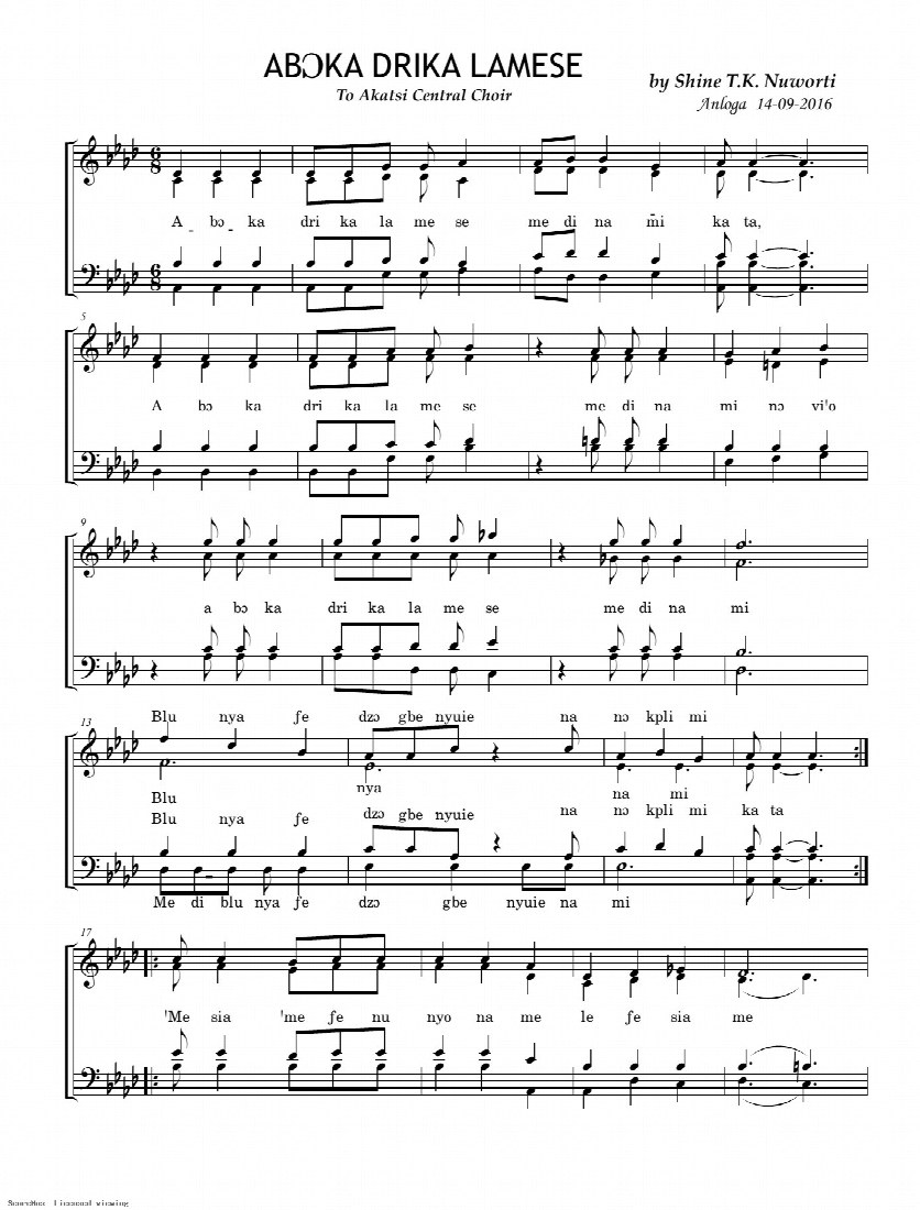 First-page preview of Aboka Drika Lamese