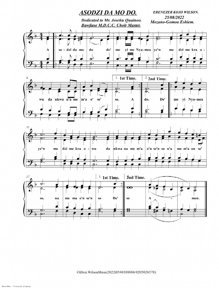 First-page preview of Asodzi da mo do