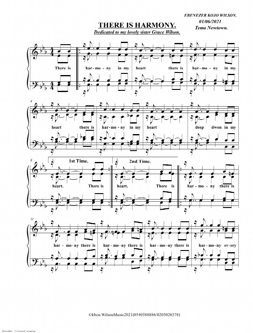 First-page preview of There is harmony