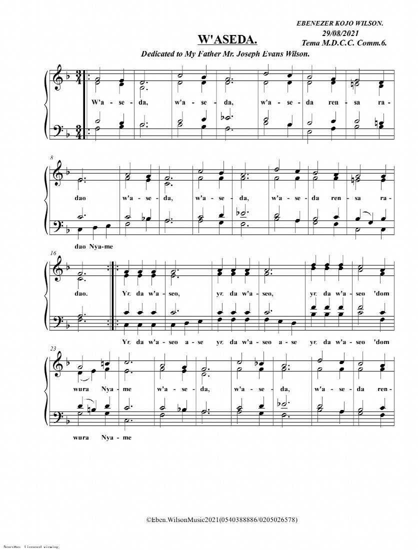 First-page preview of W’aseda