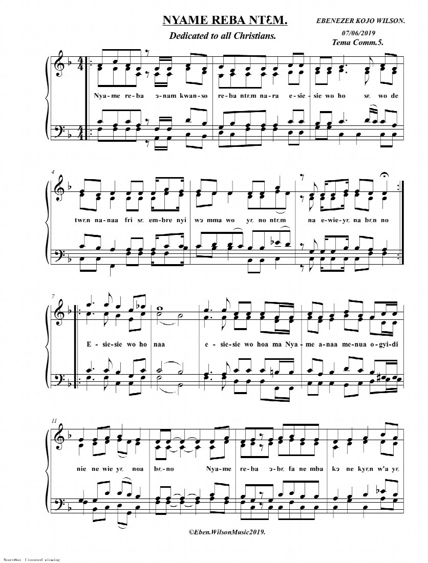 First-page preview of Nyame Reba ntem