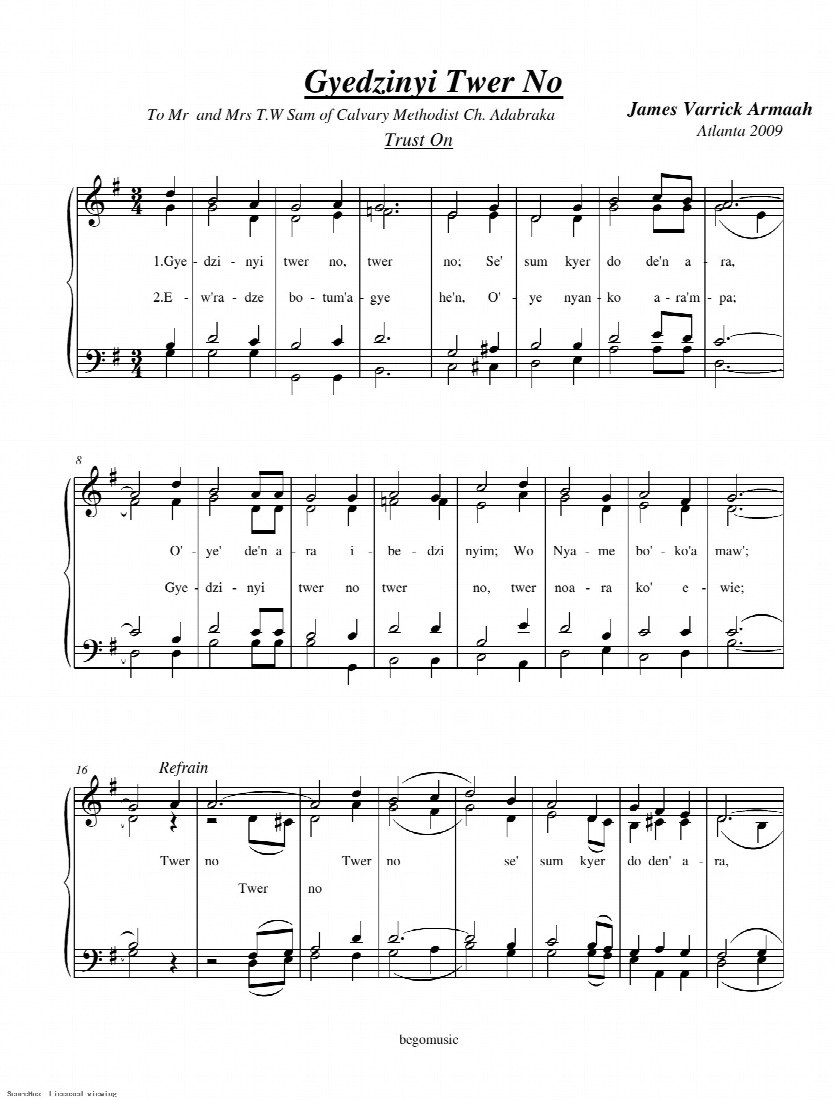 First-page preview of Gyedzinyi Twer No