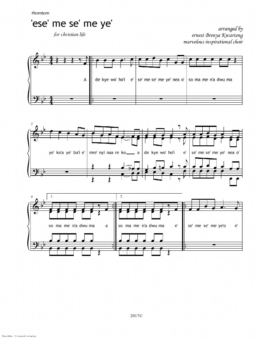 First-page preview of 'ese' me se' me ye'