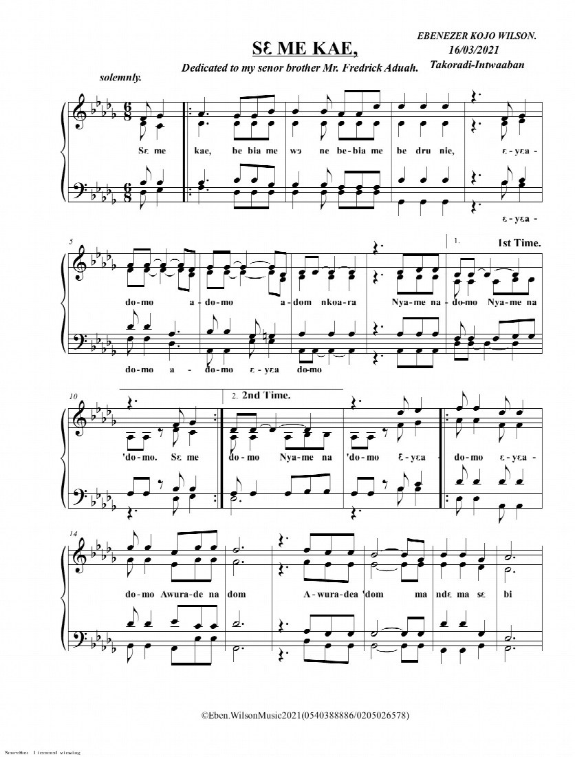 First-page preview of SE ME KAE