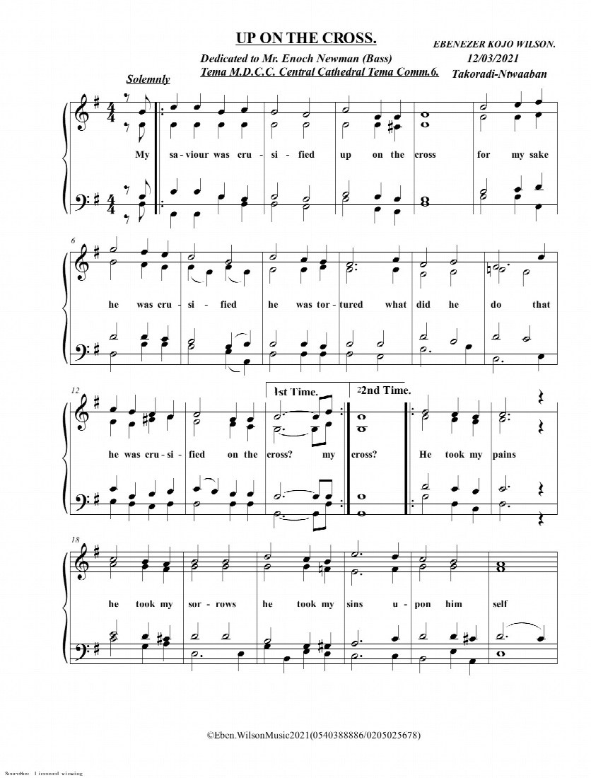 First-page preview of UPON THE CROSS