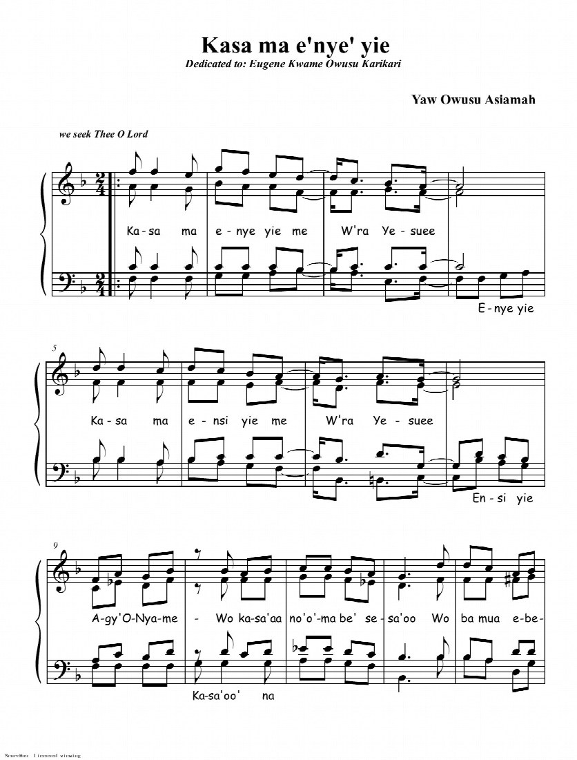 First-page preview of Kasa ma e'nye' yie