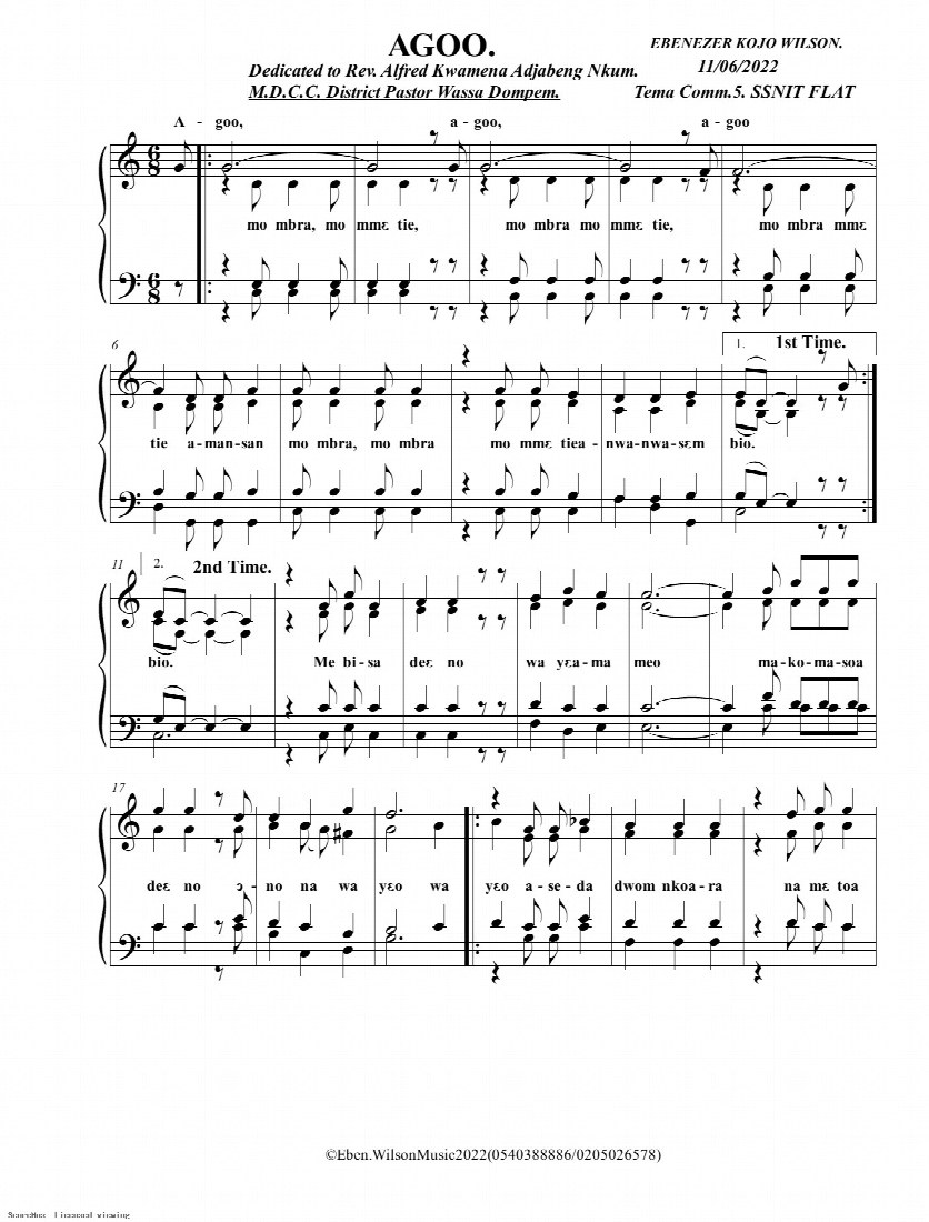 First-page preview of AGOO