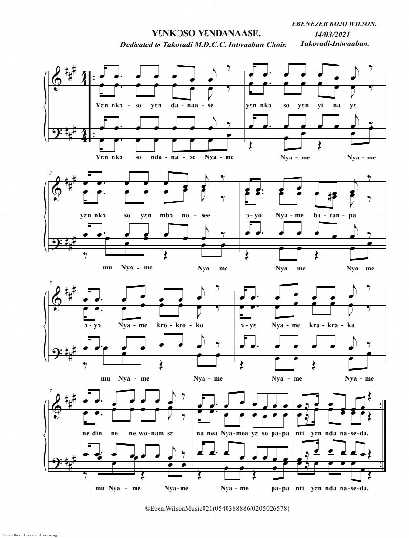 First-page preview of YENKOSO YENDANAASE