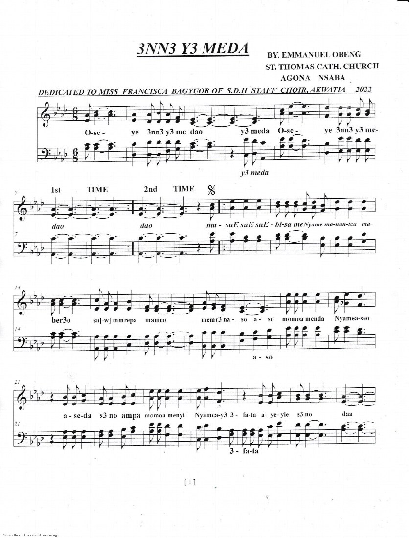 First-page preview of ENNE YE MEDA