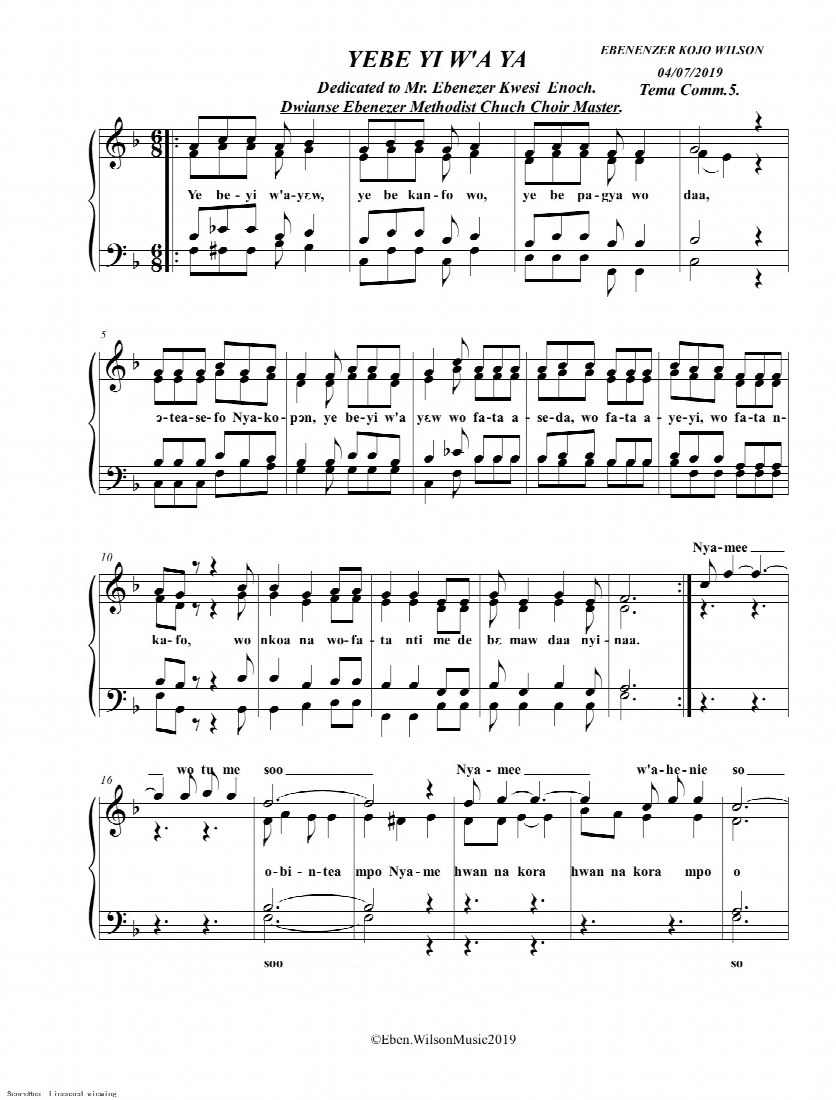 First-page preview of YEBE YI W'AYE