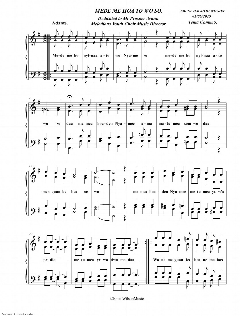 First-page preview of MEDE ME HOA TO WO SO