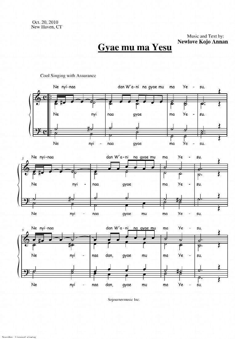 First-page preview of Gyae mu ma Yesu