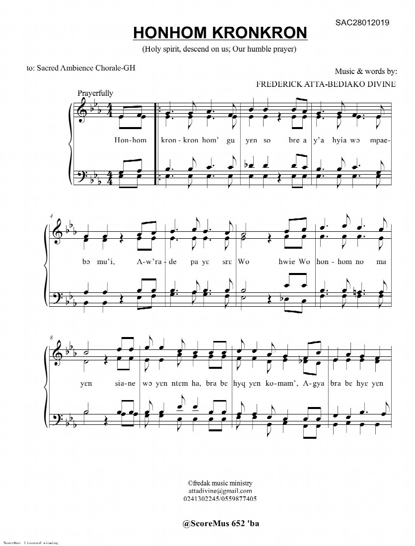 First-page preview of Honhom Kronkron