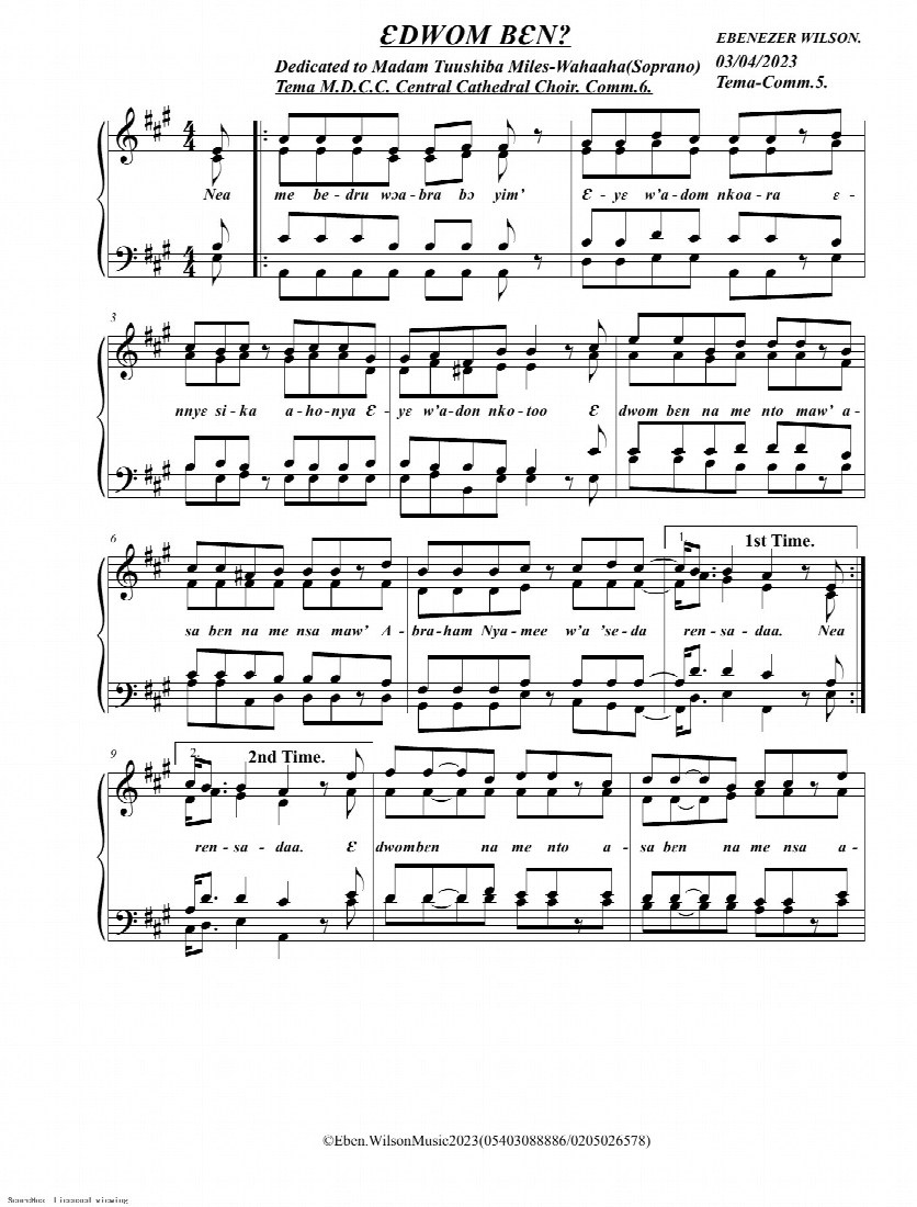 First-page preview of Edwom Ben