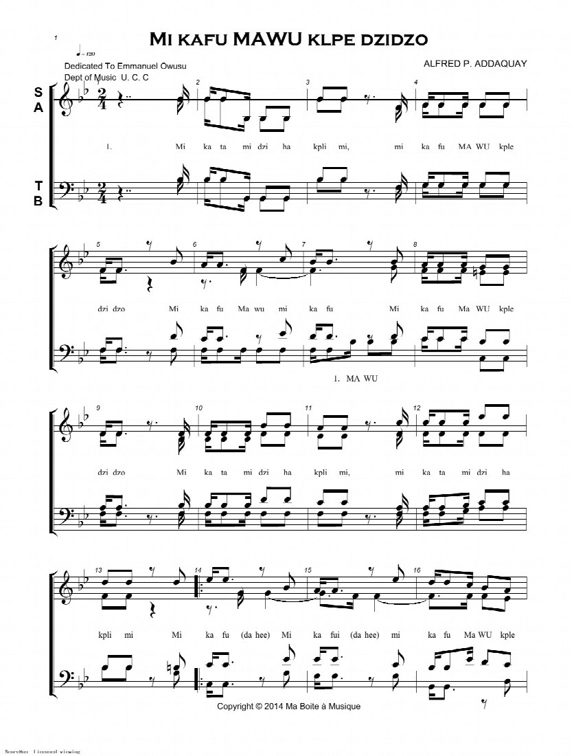 First-page preview of MI KAFU MAWU KLPE DZIDZO
