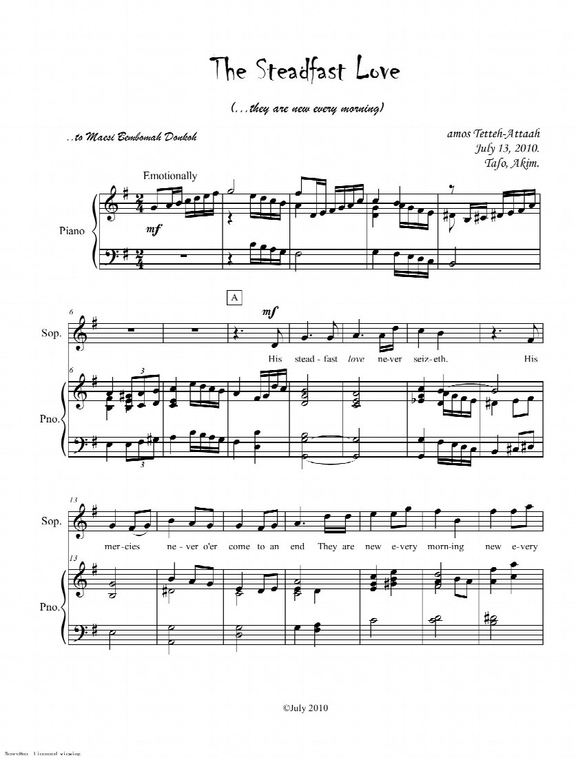 First-page preview of The Steadfast Love