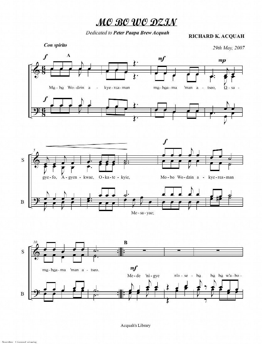 First-page preview of Me Bo Wo Dzin