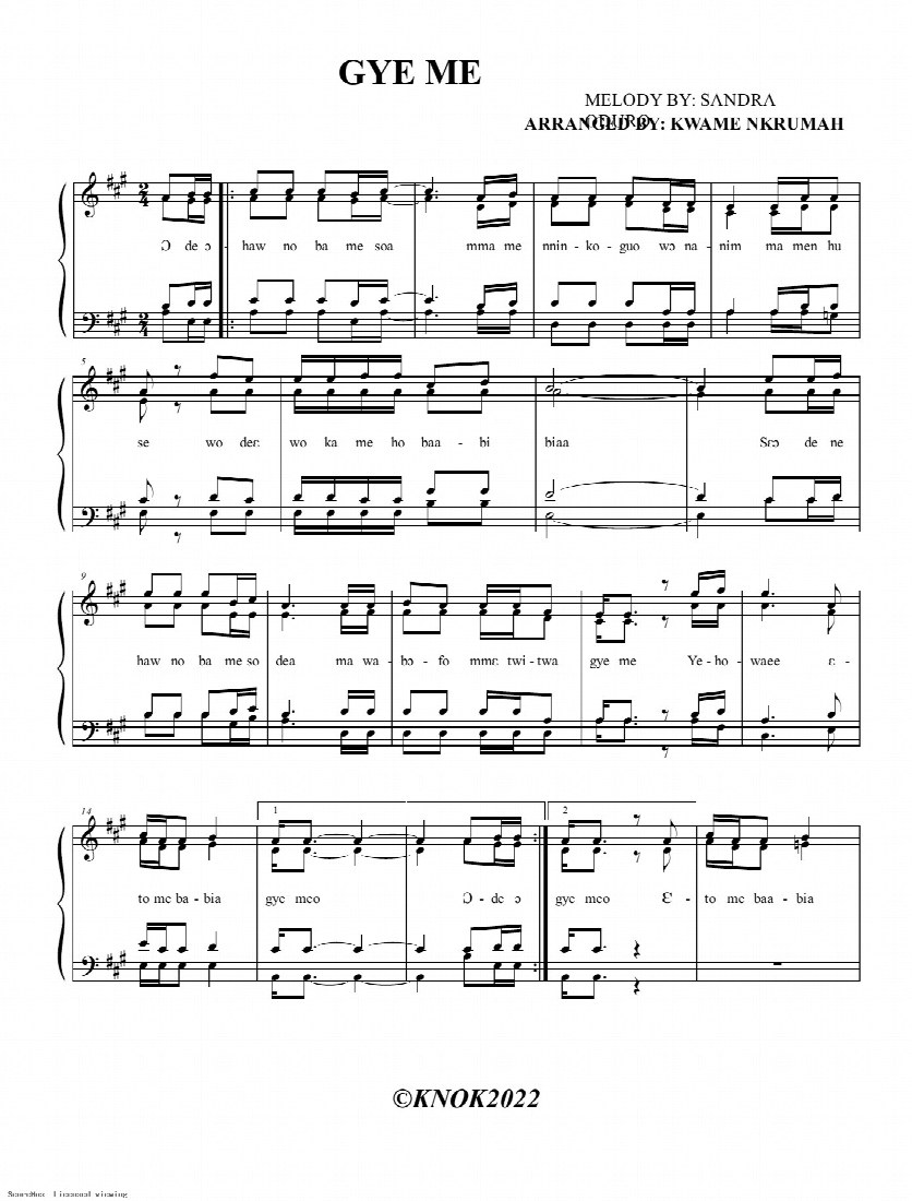 First-page preview of Gye me