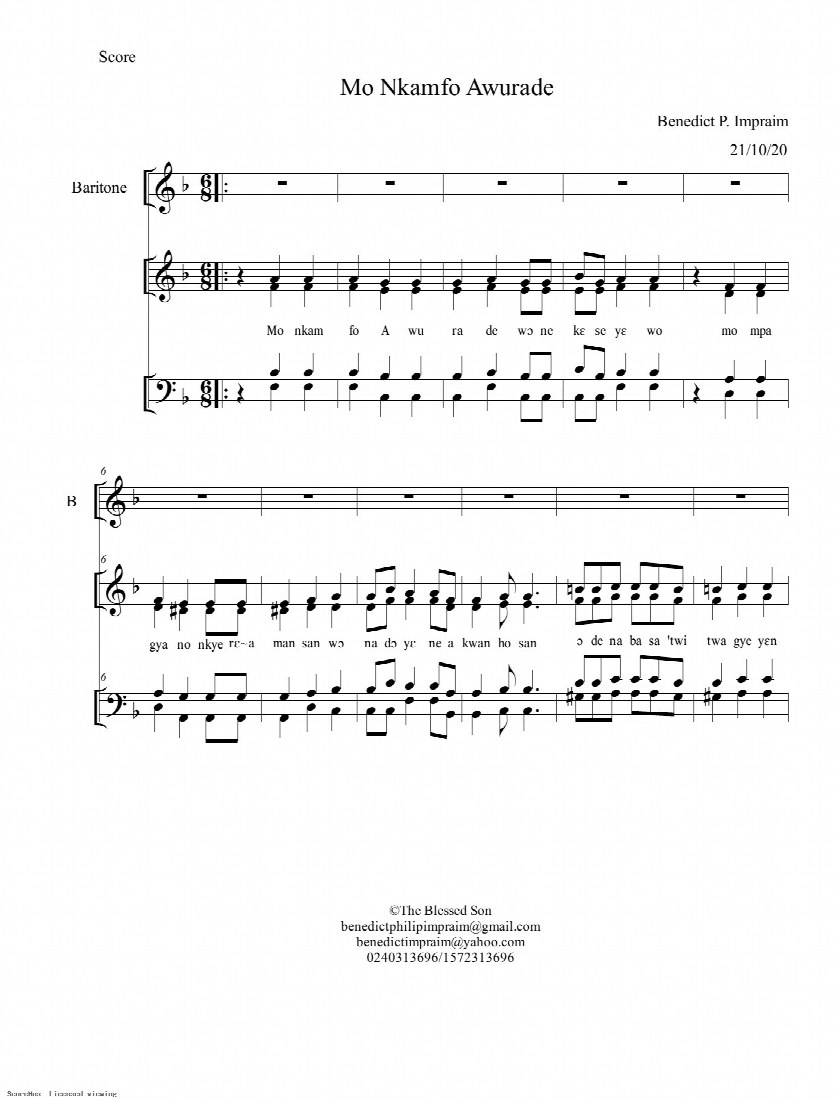 First-page preview of Mo Nkamfo Awurade