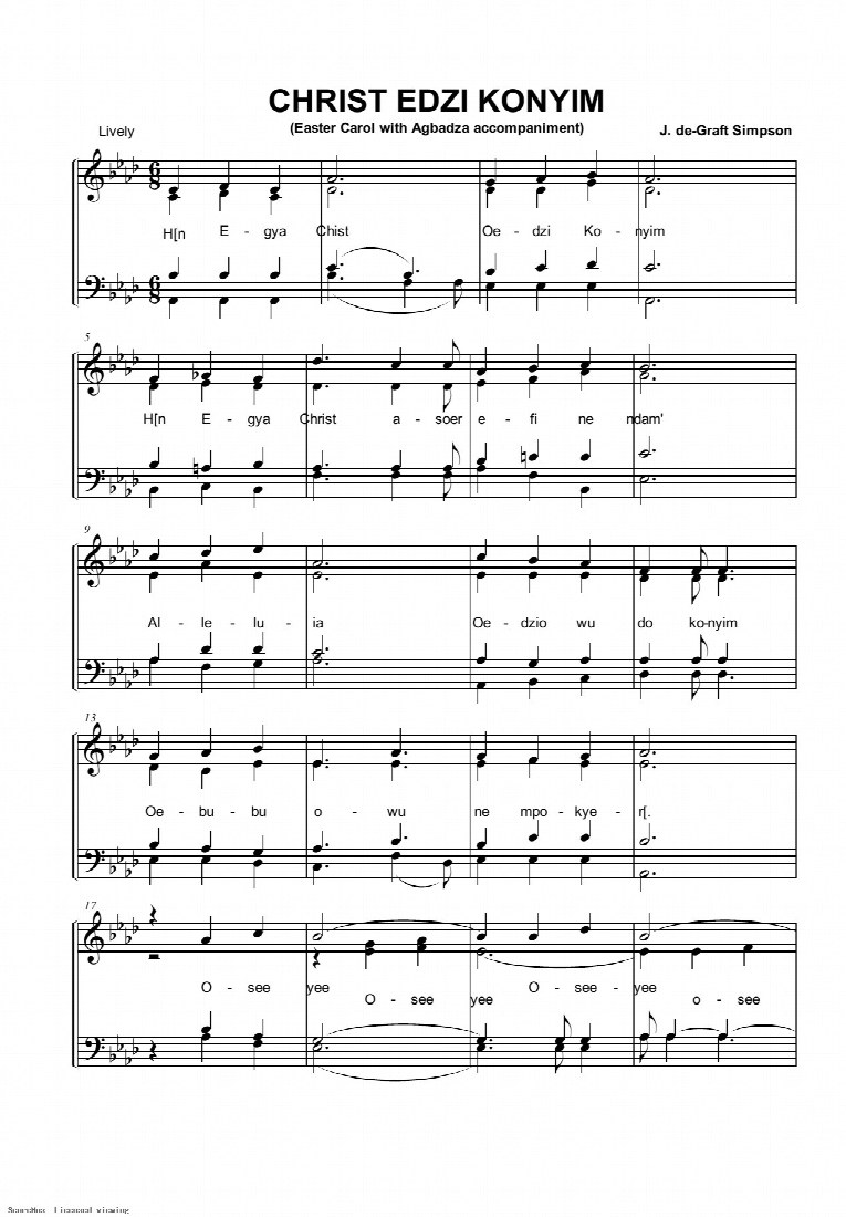 First-page preview of Christ Edzi Konyim