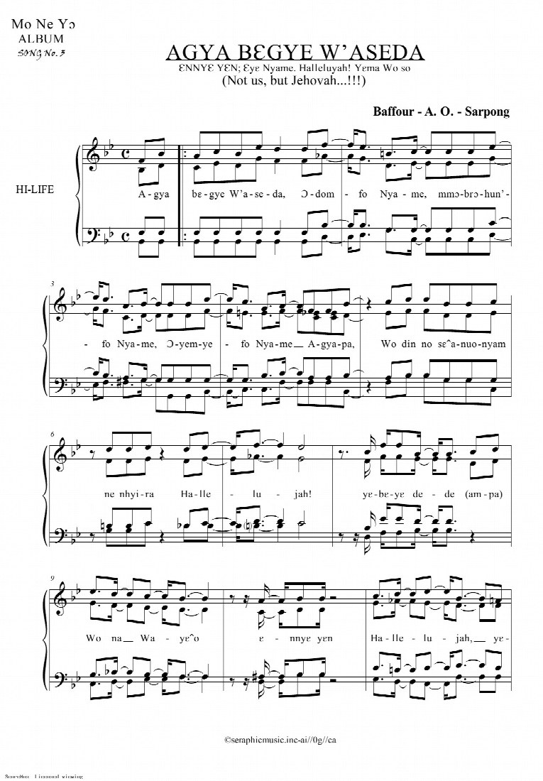First-page preview of Agya Begye W'aseda