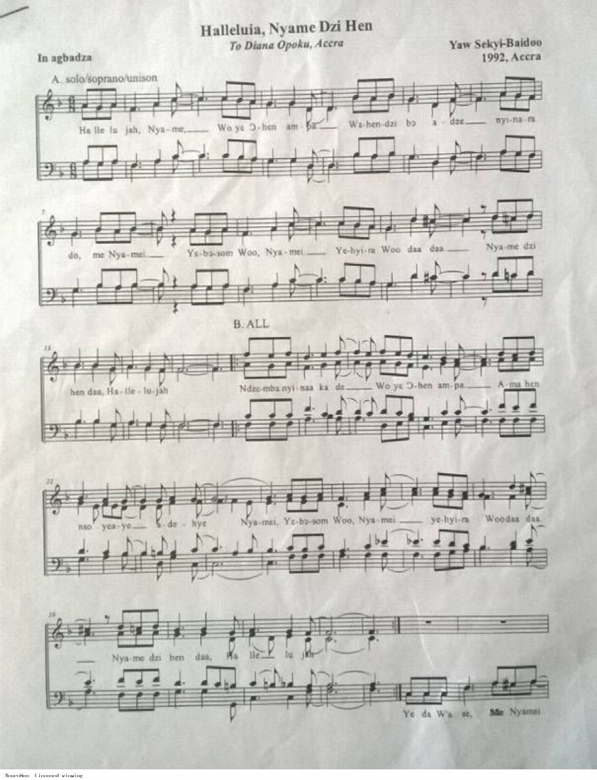 First-page preview of Hallelujah Nyame