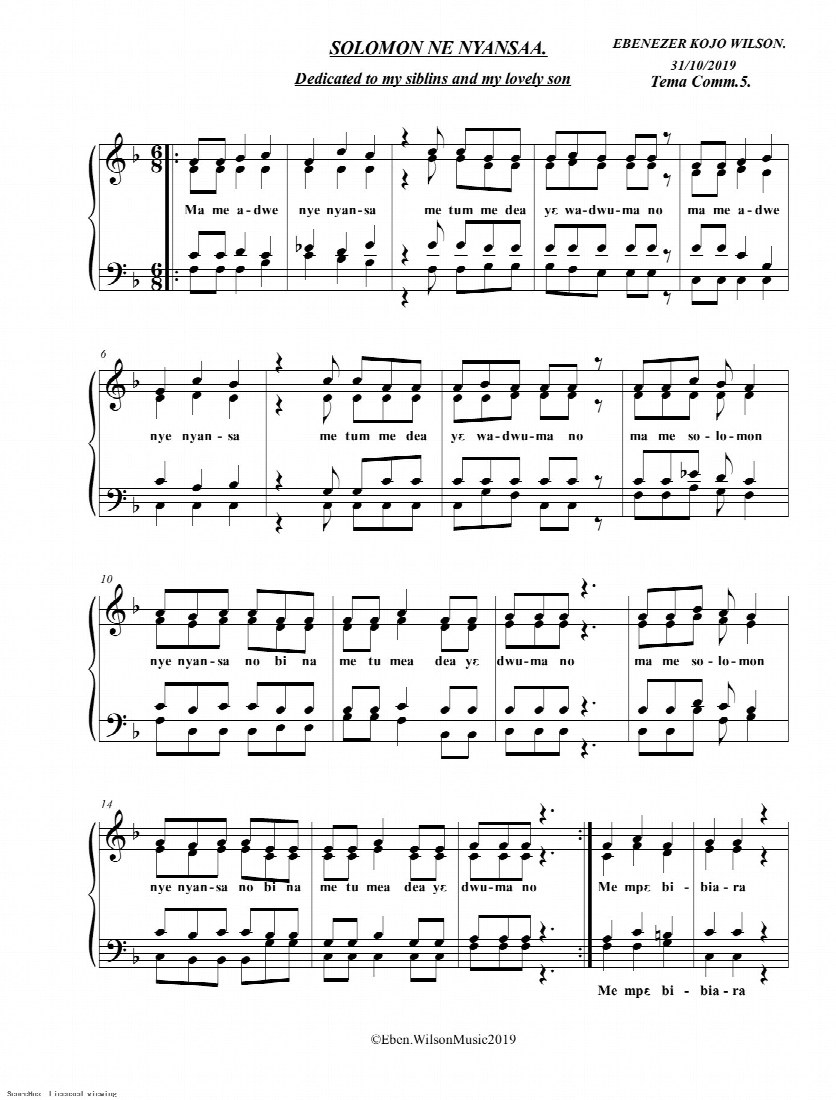 First-page preview of Solomon Nyansaa