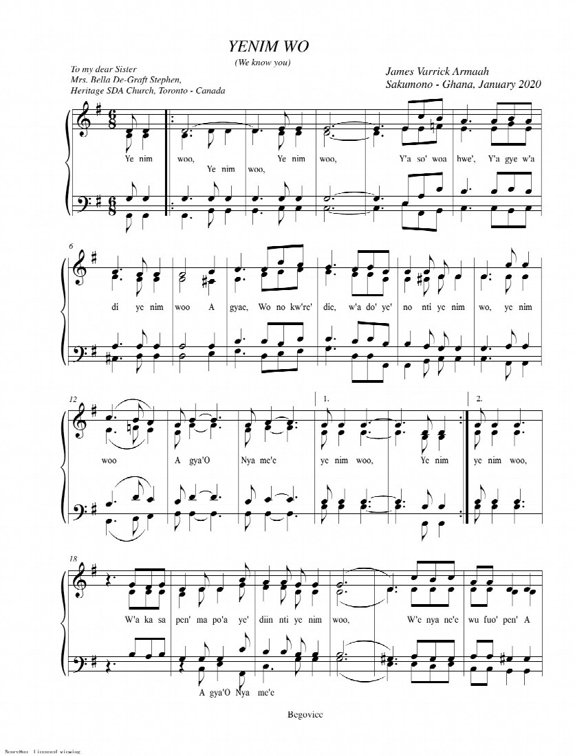 First-page preview of Yenim Wo