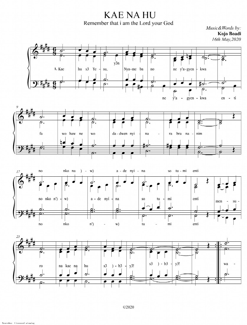 First-page preview of Kae na hu
