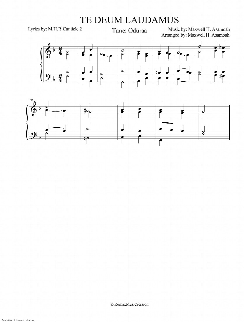First-page preview of Te Deum Laudamus