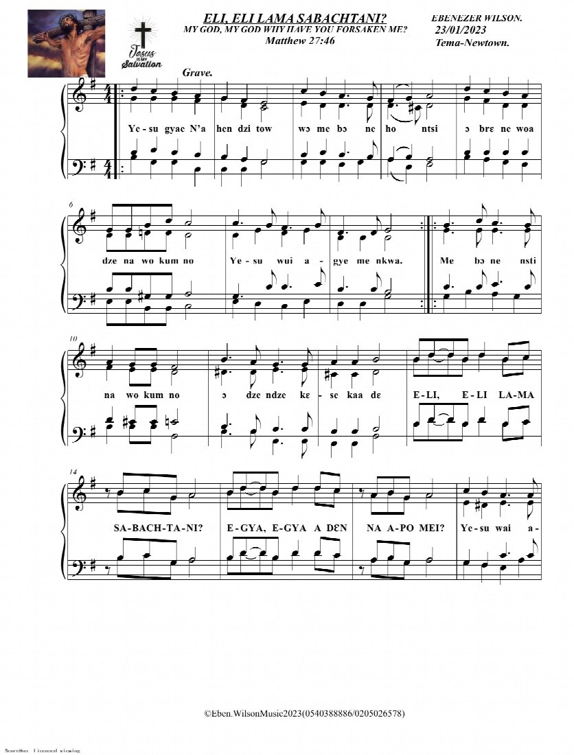 First-page preview of Eli Eli Lama Sabachtani