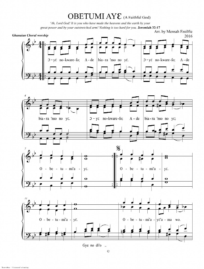 First-page preview of OBETUMI AYE