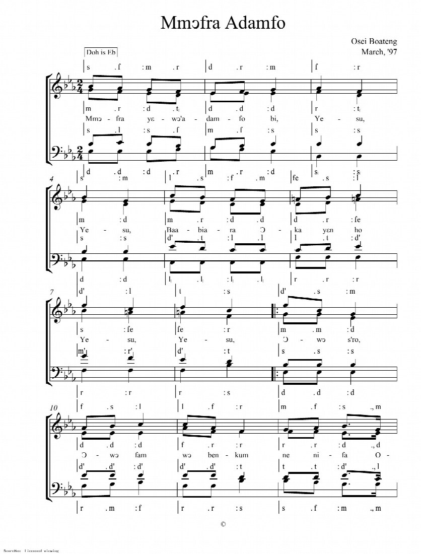 First-page preview of Mmofra Adamfo