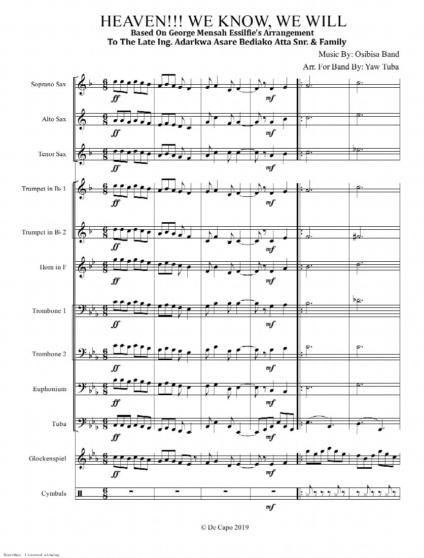 First-page preview of Heaven, we know, we will
