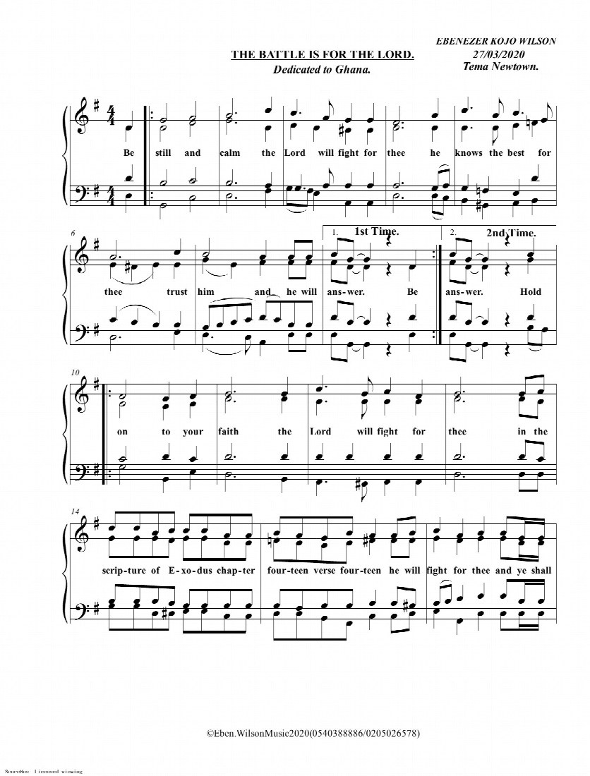 First-page preview of The Battle is for the Lord