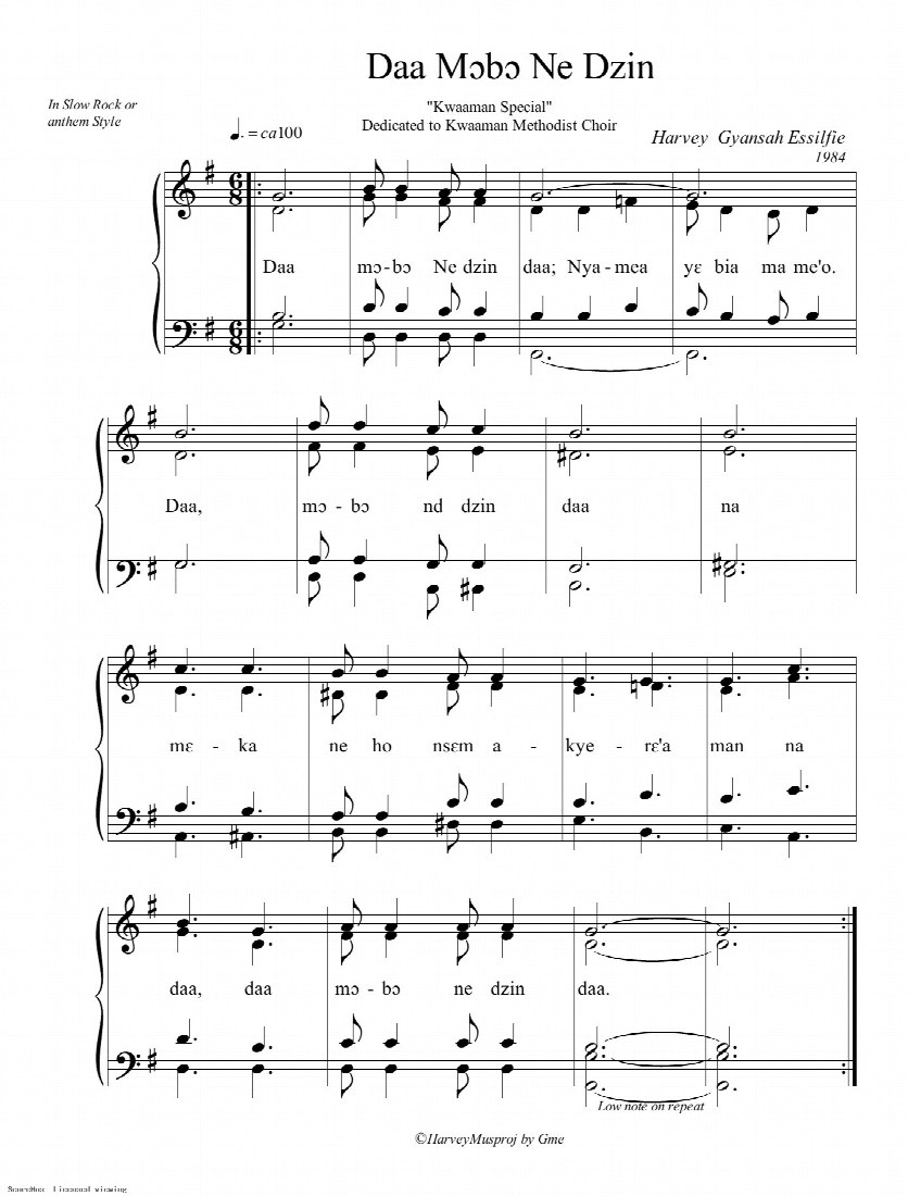 First-page preview of DAA MO BO NE DZIN DAA