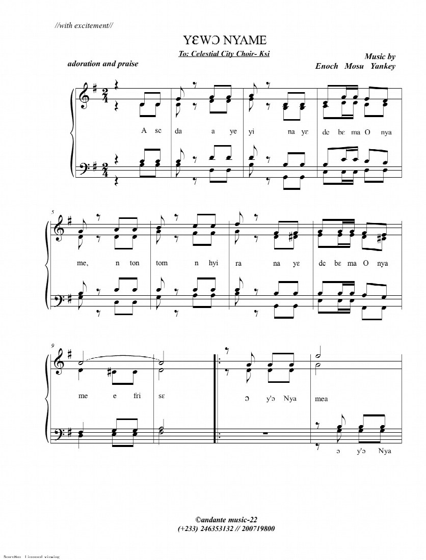 First-page preview of Yewo Nyame