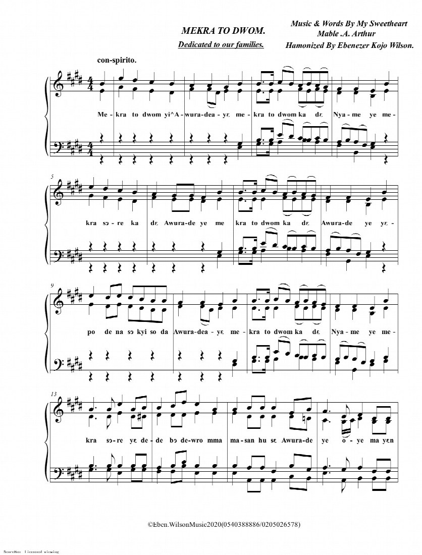 First-page preview of Mekra to dwom