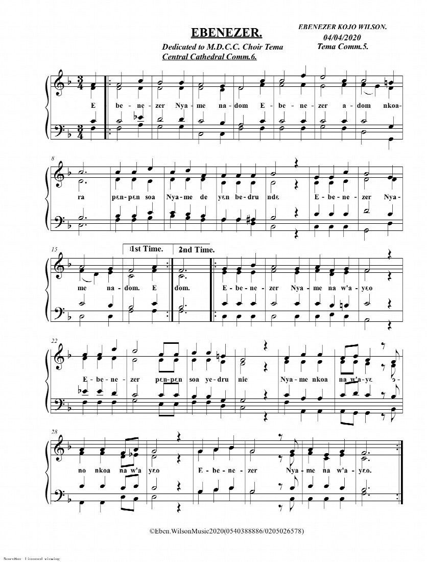 First-page preview of Ebenezer