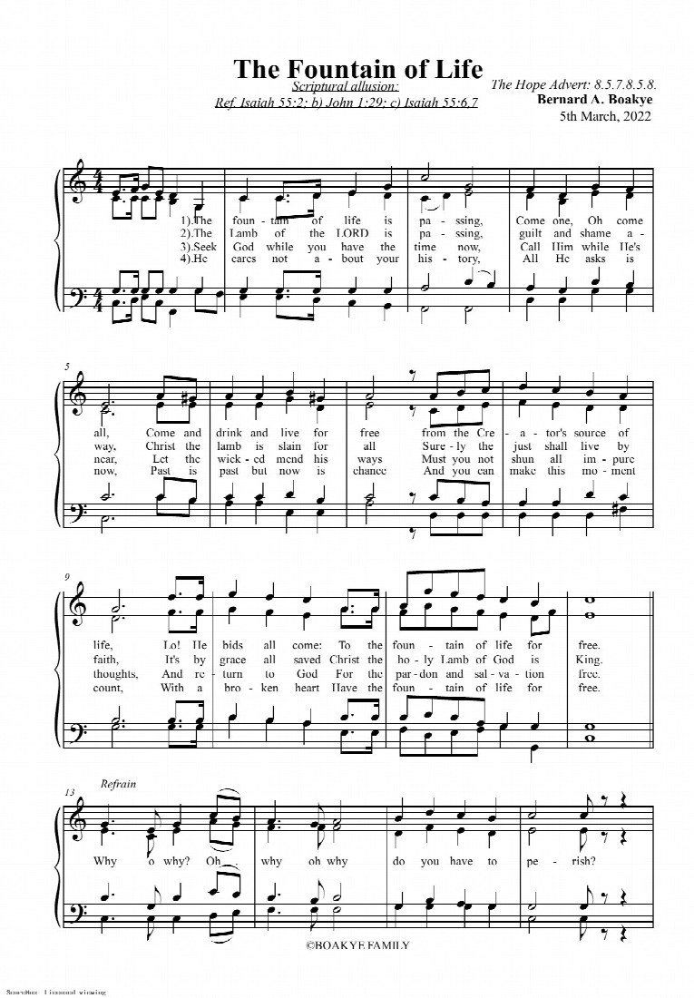First-page preview of The Fountain of Life