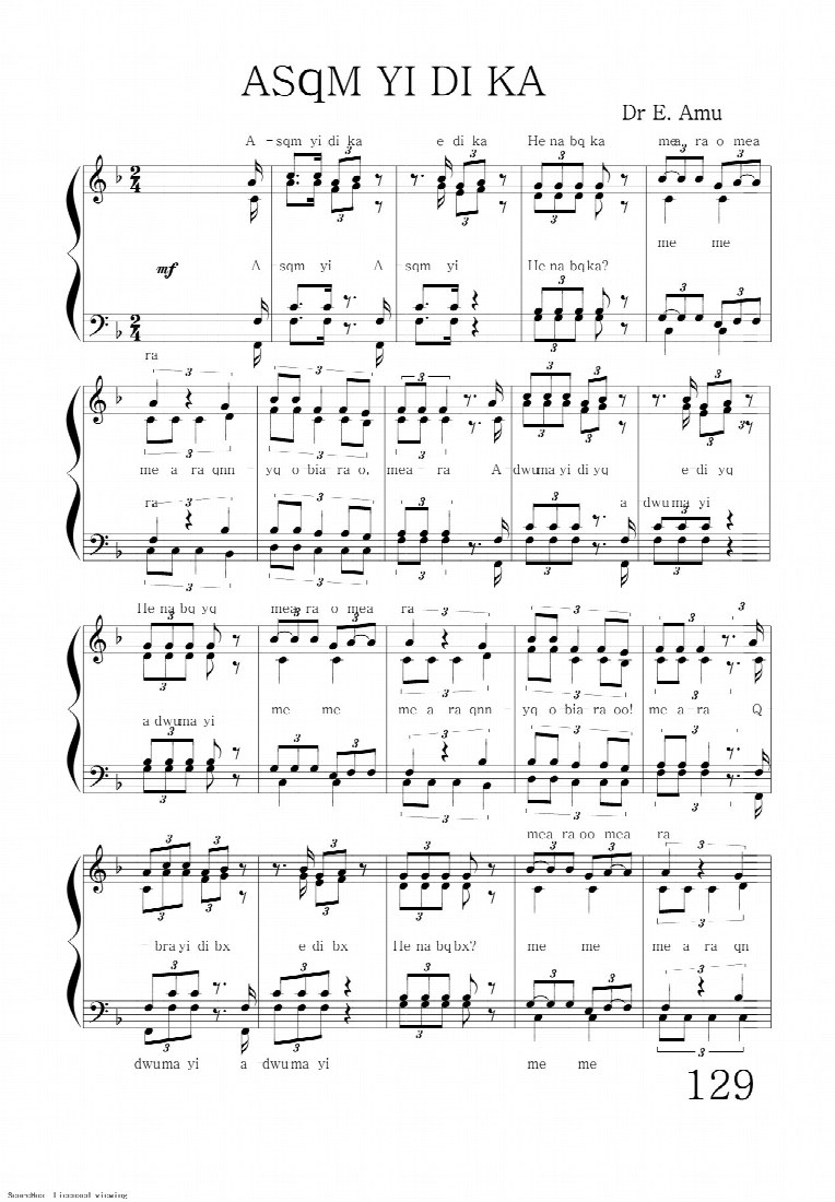 First-page preview of Asem Yi Di Ka