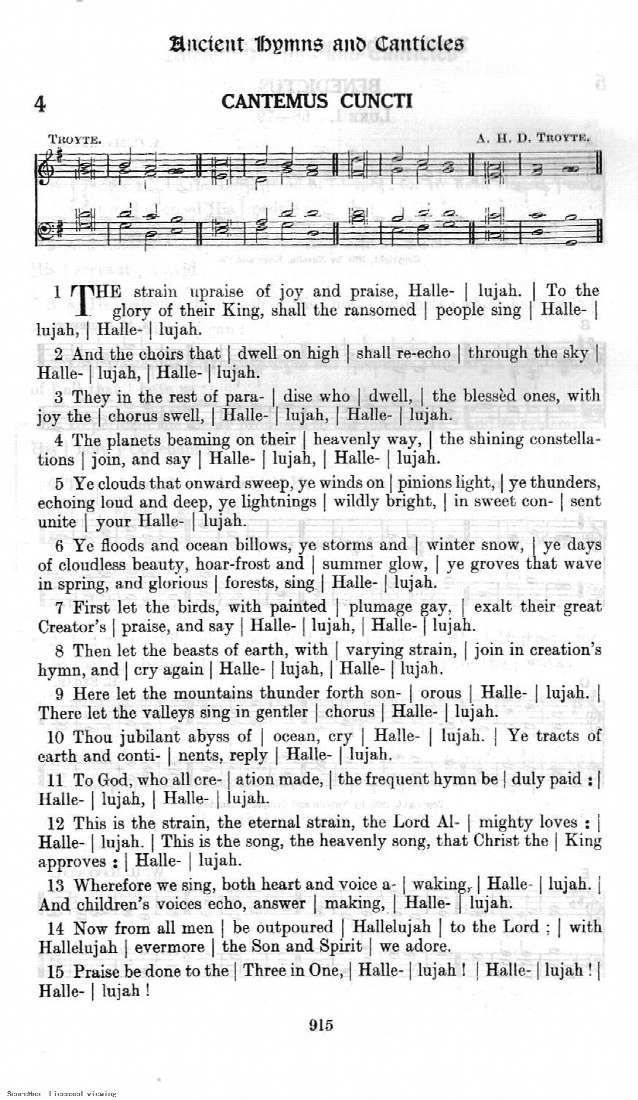 First-page preview of CANTEMUS CUNCTI